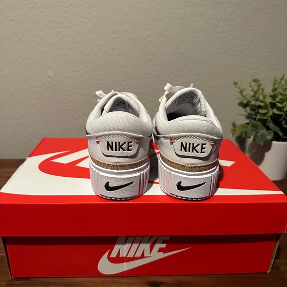 Nike Court Legacy Lift White Black Orange - Picture 3 of 8